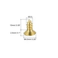 thumbnail image 2 of Uxcell M3.5x10mm Brass Wood Screws, Phillips Flat Head Self Tapping Connector 25 Pack, 2 of 5