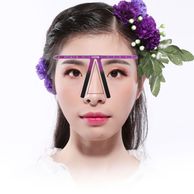 Herramienta de medición de maquillaje, Regla de maquillaje de cejas permanente Regla de cejas Regla de maquillaje de cejas Diseño de última generación