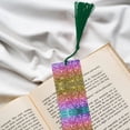 thumbnail image 6 of Kdxio Glitter Rainbow Print Metal Tassel Bookmarks,Perfect Gift for Art Lovers and Bookworms Metal Bookmarks for Women, 6 of 8
