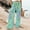 Mint Green, variant on Women's New Thin Elastic Loose Large Size Korean Version of Everything Long Trousers Casual Trousers Haren, Black, L