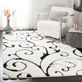 thumbnail image 1 of SAFAVIEH Florida Douglas Floral Vines Shag Area Rug, 1 of 8