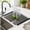 Black, variant on Roll Up Over Sink Dish Drying Rack, Foldable Stainless Steel Dish Drainer for Kitchen Counter, Rolling Dish Rack with Sink Mat, 17.5"x11.8