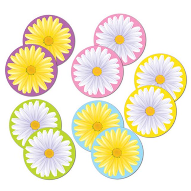 Beistle 54867 Mini Découpes de Marguerites&44; Pack de 24