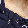 thumbnail image 6 of Toddler Baby Boy Girl Christmas Elk Winter Down Coat 2-6T Kids Fleece Hooded Puffer Jacket, 6 of 10
