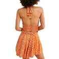thumbnail image 3 of Biekopu Women Summer Playsuit,Wrap Front Floral Cutout Backless Jumpsuits Shorts Clubwear, 3 of 9