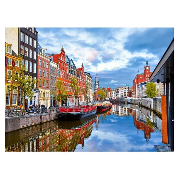 Rompecabezas de 500 piezas Wuundentoy Gold Edition Río Amstel Holanda