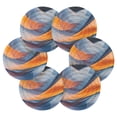 thumbnail image 2 of Blue and Orange Abstract Shape Drink Coasters with Holder Absorbent Coaster for Coffee Table Room Decor 6 Pack, 2 of 7