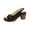 Black, variant on Summer Womens SandalWomen Beach Fashion Chunky Heel Open Toe Slip-On Peep Toe Ankle Strap Slippers Casual Daily Shoes Black 6