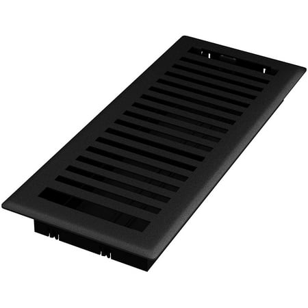 

Imperial RG3440 Montezuma Decorative Floor Register 4 x 12-Inch Black Iron
