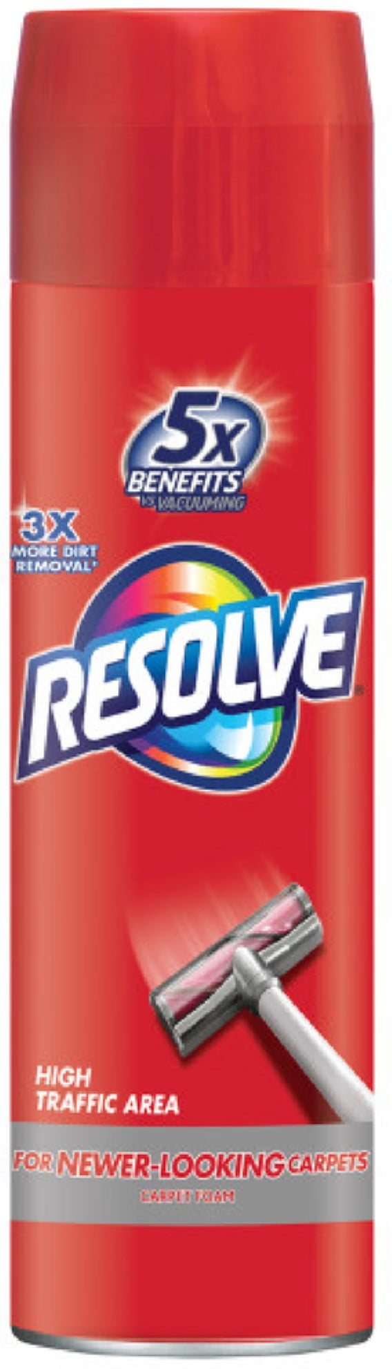 Resolve High Traffic Carpet Foam, Cleans Freshens Softens ...