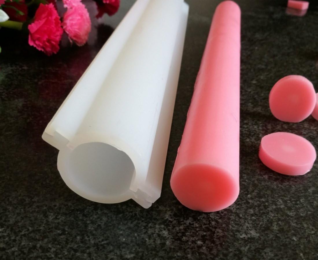 Heart Tube Column Silicone Soap Mold Embed Soap Making Supplies Tool Heart Shape Candle Mold Set Soap Mould