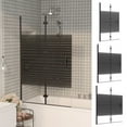 thumbnail image 2 of vidaXL Folding Shower Enclosure ESG 31.5"x55.1" Black, 2 of 24