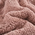 thumbnail image 4 of JML 3 Piece Flannel Fleece Sherpa Blanket,Thick Warm Plush Borrego Blanket For King Bed,79"x91", 4 of 5