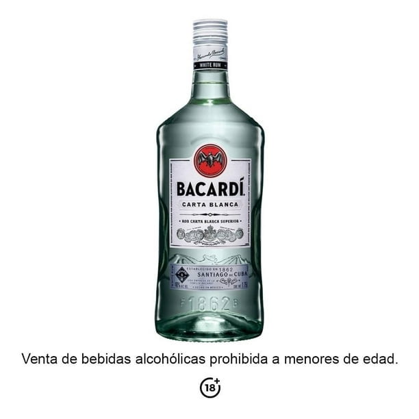 PACK DE 6 RON BACARDI CARTA BLANCA 1.75 LT