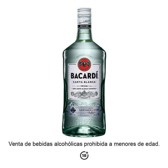 PACK DE 3 RON BACARDI CARTA BLANCA 1.75LT