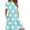 Sky Blue, variant on Wancir Womens Summer Dress 2024 Casual Short Sleeve Empire Waist Loose Fit Swing T-shirt Dress with Pockets