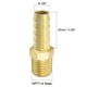 thumbnail image 3 of Conector de manguera de latón con rosca Uxcell, 2 unidades, 3/8"x1/4 NPT, 3 of 7