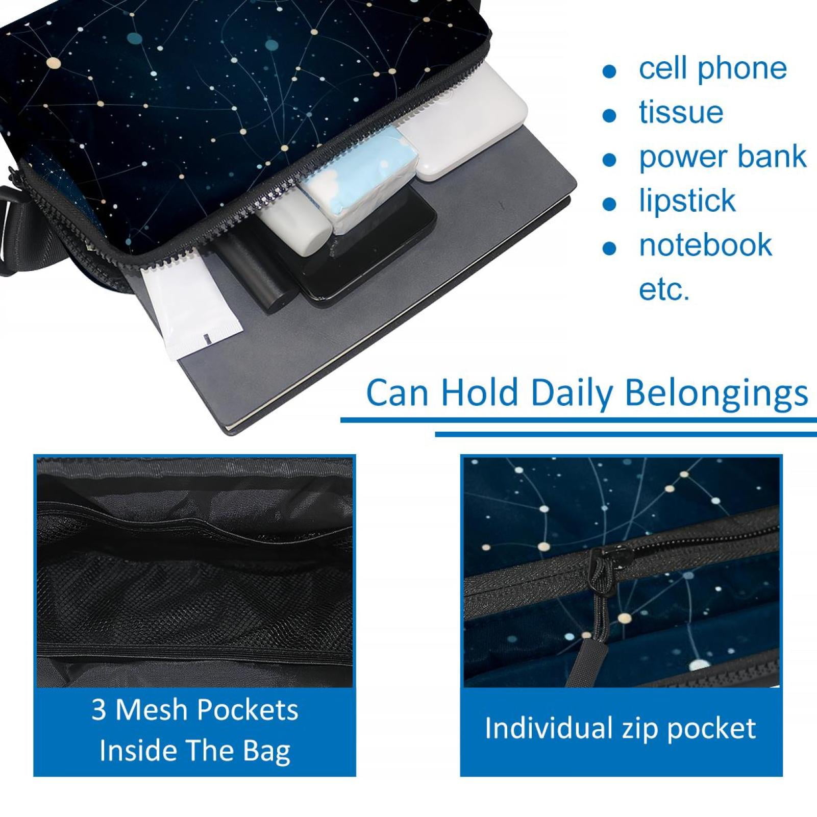 Gemini Lightweight Fanny Pack Waist Bag Cross Body Bag with Extension Strap Unisex