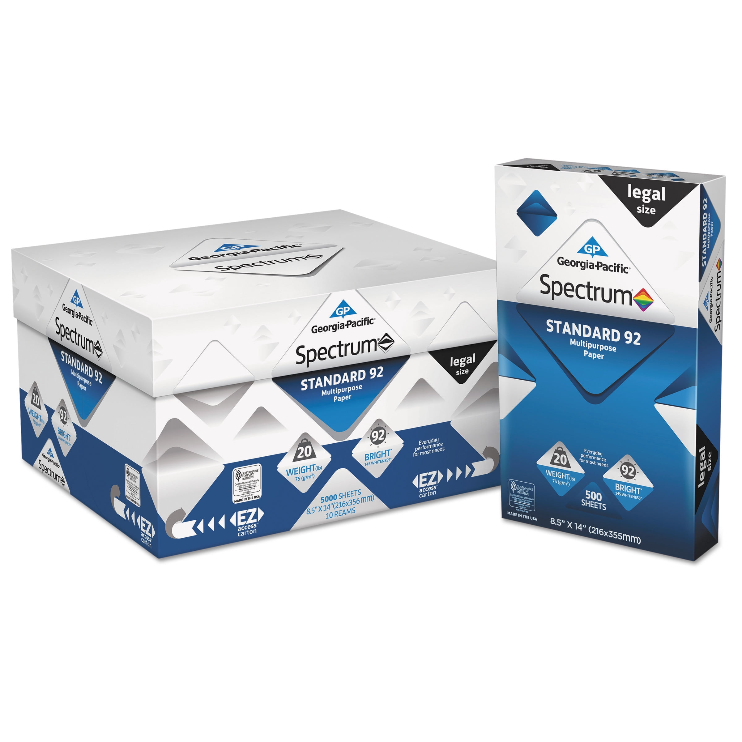 Georgia Pacific Spectrum Standard 92 Multipurpose Paper, 20lb, 8 1/2 x