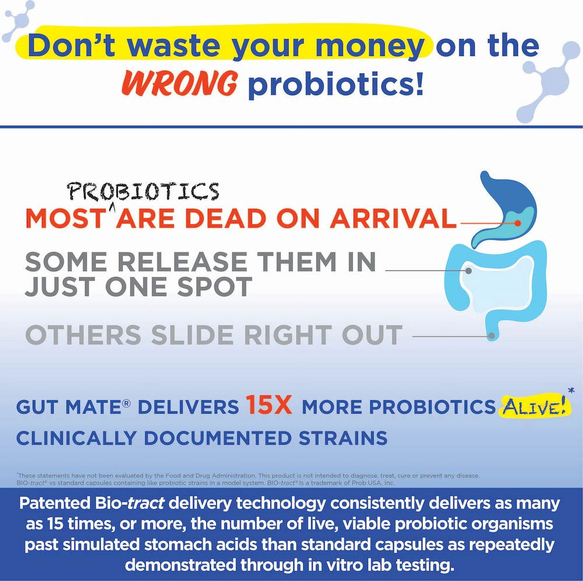 Gut Mate® Probiotics - 120 Count