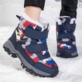 thumbnail image 6 of BOBOGOJP Boys Girls Winter Snow Boots Slip Resistant Outdoor Cold Weather Boots with Lining Blue for Size 12, 6 of 9