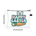 thumbnail image 3 of Easter Linen Mini Pouch, Small Travel Toiletry Bag for Essentials, 3 of 6
