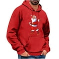 thumbnail image 3 of DODADAWANJ Christmas Funny Hoodie for Men Santa Claus Graphic Pullover Hoodies Hooded Drawstring Sweatshirt for Funny Christmas Gifts S, 3 of 5