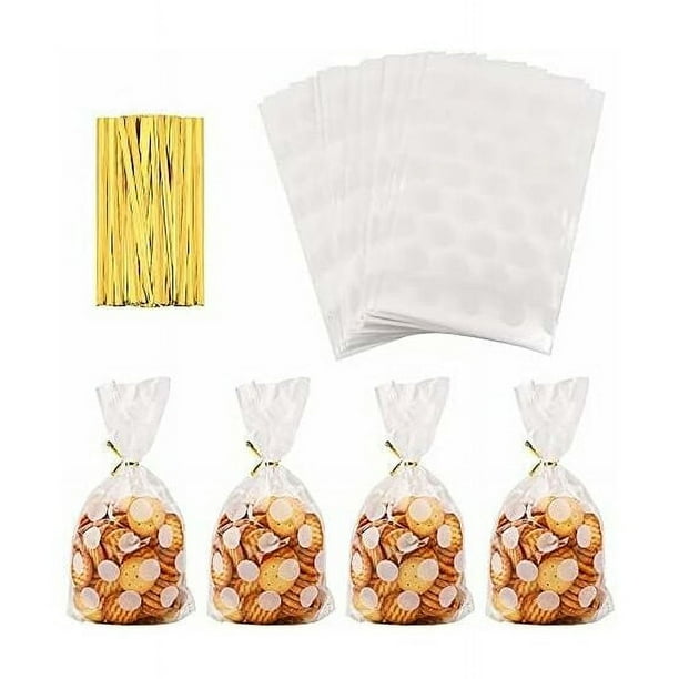 Bolsas de celofán transparente Estrella 100 piezas, bolsas de