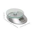 thumbnail image 7 of Home Basics Digital Kitchen Food Scale with Tempered Glass Platform, 7 of 7