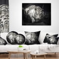 thumbnail image 4 of Designart White Tiger - Animal Throw Pillow - 16x16, 4 of 5