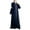 Blue, variant on Gaexia Maxi Abaya Dresses Floral Printed Long Kaftan for Women Fashion Prayer Dress Elegant Loose Fit(M,Red)