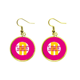 thumbnail image 1 of Madre ama gran trabajo duro Ear Dangle Golden Drop Earring Jewelry Mujer Unbranded M, 1 of 3