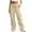 Beige, variant on Livrdious Wide Leg Cargo Sweatpants for Women Casual Drawstring High Waisted Baggy Sweat Pants with Pockets, 30'' Inseam