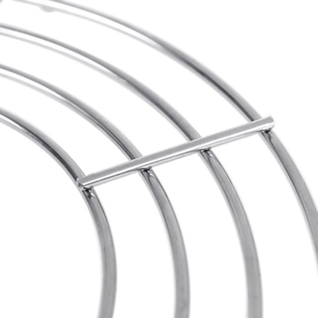 24/26/28/30cm Stainless Steel Semi-circular Frying Pan Oil Drain Rack Shelf