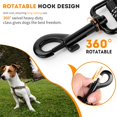 thumbnail image 2 of SHIQI-5.2-6 Ft Reflective Strong Bungee Dog Leash Retractable Shock Absorbing Dog Leash Quick Release Leads Rope with Car Seatbelt Buckle and Double Padded Handle for Medium Large Dogs, 2 of 4