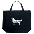thumbnail image 1 of LA Pop Art Large Word Art Tote Bag - Golden Retreiver, 1 of 2
