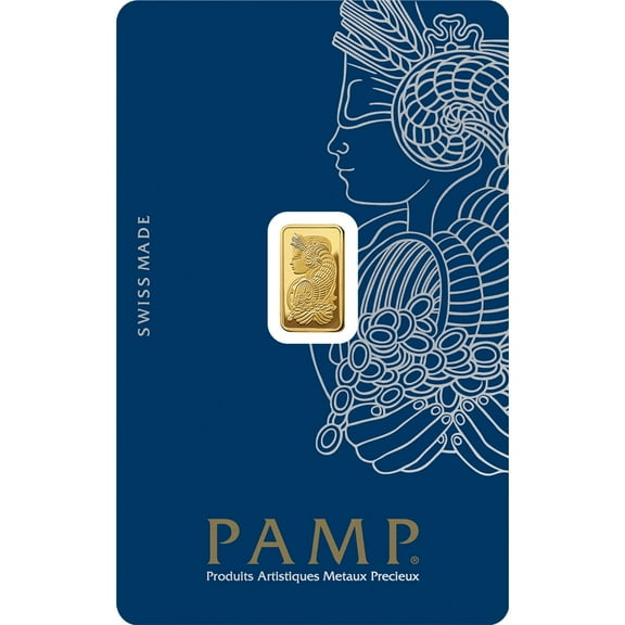 PAMP Suisse Fortuna 1 Gram .9999 Gold Bar Sealed Assay Card