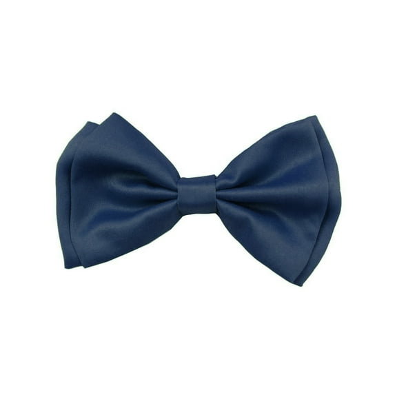 Gravity Threads Tuxedo Solid Color Bow Tie, Navy