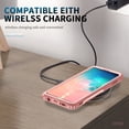 thumbnail image 4 of Samsung Galaxy S10 Case, Dteck Hybrid Rugged Shockproof Case with Ring Holder Kickstand, Compatible with Magnet Car Mount, Support Wireless Charging For Samsung Galaxy S10,Rosegold, 4 of 7