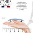 thumbnail image 6 of Camila Paris CP3442 French Hair Barrette Clip for Girls, Rubberized Automatic Clasp Strong Hold Grip Hair Clips for Women, No Slip and Durable Styling Girls Hair Accessories, Made in France (Caramel), 6 of 20