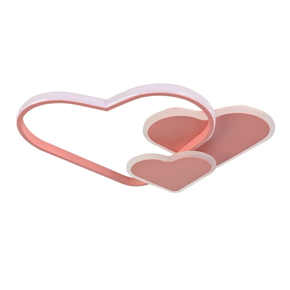 Lampara De Techo Infantil Corazon Rosa
