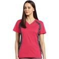 thumbnail image 1 of Allure by White Cross Women's V-Neck Side Panel Solid Scrub Top, 1 of 1