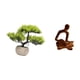 thumbnail image 5 of Colección De árboles Bonsái Artificiales, Centros De Mesa De Plantas Artificiales, Figura Humana, Estatua De Pensador Abstracto, Arte, Adorno Versátil, Escultura, Oficina, Boda, 5 of 8