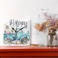 thumbnail image 2 of Square Clock Gold Clock 7.78 *7.78 Inch Decorative Clock Creative Clock Dual-Purpose Clock Wall Clock Clock Decorate Your Space Cute Easter Bunny, 2 of 9