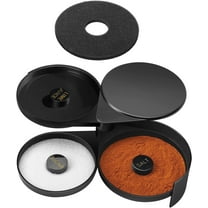 RUseeN Margarita Salt Rimmer Set, Salt Rimmer with Sponges, 3-Tier Glass Rimmer, Margarita Salt Rimmer Dish for Cocktails, Bar Salt and Sugar Rimmer for Drinks, Bar Accessories for Bloody Mary