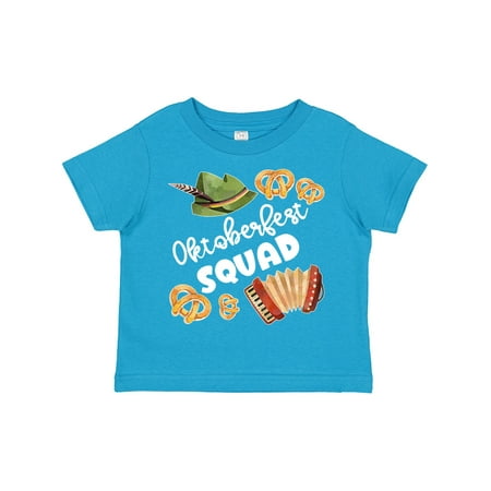 

Inktastic Oktoberfest Squad Hat Accordion Pretzels Gift Toddler Boy or Toddler Girl T-Shirt