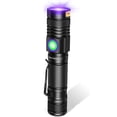 thumbnail image 2 of UV Light Flashlight 395nm Rechargeable USB Lamp, Powerful Ultraviolet LED Blacklight Flashlights, Resin Curing, Detector for Pet/Cat/Dog Urine, Stains, Anti-Counterfeit, Fluorescent Detection, Black, 2 of 7