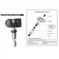 thumbnail image 4 of 4 Pcs Capteur MX Programmable 315MHZ+433MHz Universel 2 en 1 Système de Surveillance de la Pression des Pneus Outil TPMS-program pour, 4 x Capteurs de Pression des Pneus Programmables, Noir, 4 of 5