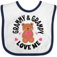thumbnail image 3 of Inktastic Grammy and Grampy Love Me Grandchild Bear Boys or Girls Baby Bib, 3 of 4