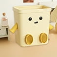 thumbnail image 5 of Usupdd Desktop Garbage Can Mini Cute (Beige), Desktop Garbage Can Mini Cute Sundries Bin Students Dormitory Desk With Lid Garbage Can Living Room Waste Paper Baskets, 5 of 6